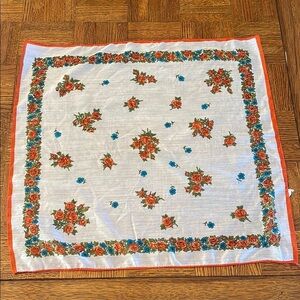 Vintage Floral, scarf 70s or 80s not really sure of the exact era